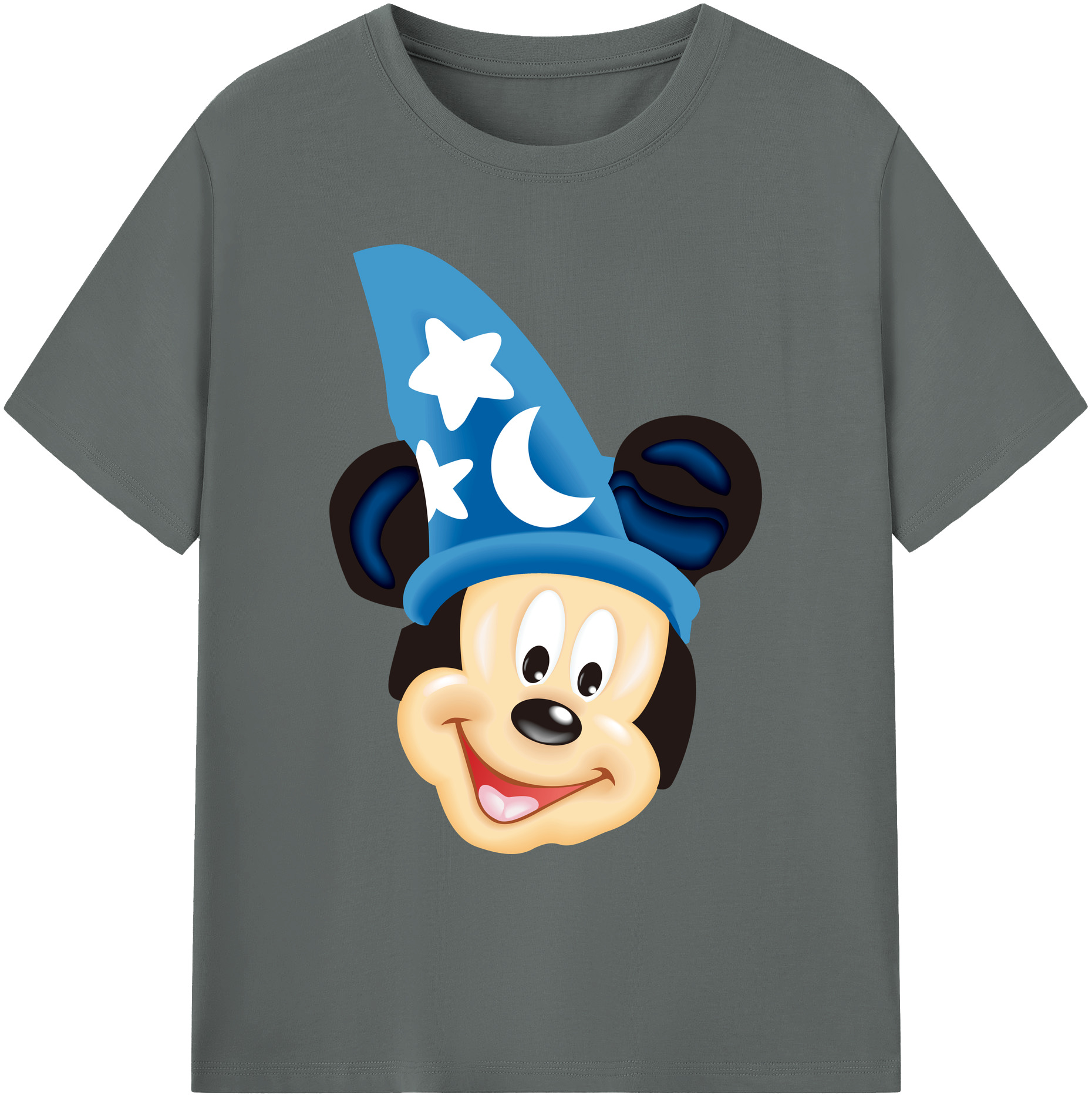 ミッキーマウス Mickey Mouse 綿100％ メンズ半袖Tシャツ｜肌触りやわらか＆通気性
